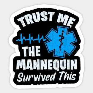 Funny Paramedic EMS Job EMT Worker Sticker